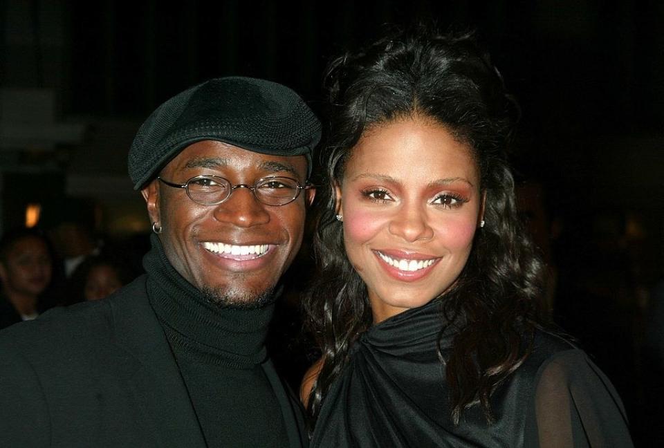 Taye Diggs and Sanaa Lathan at the premiere