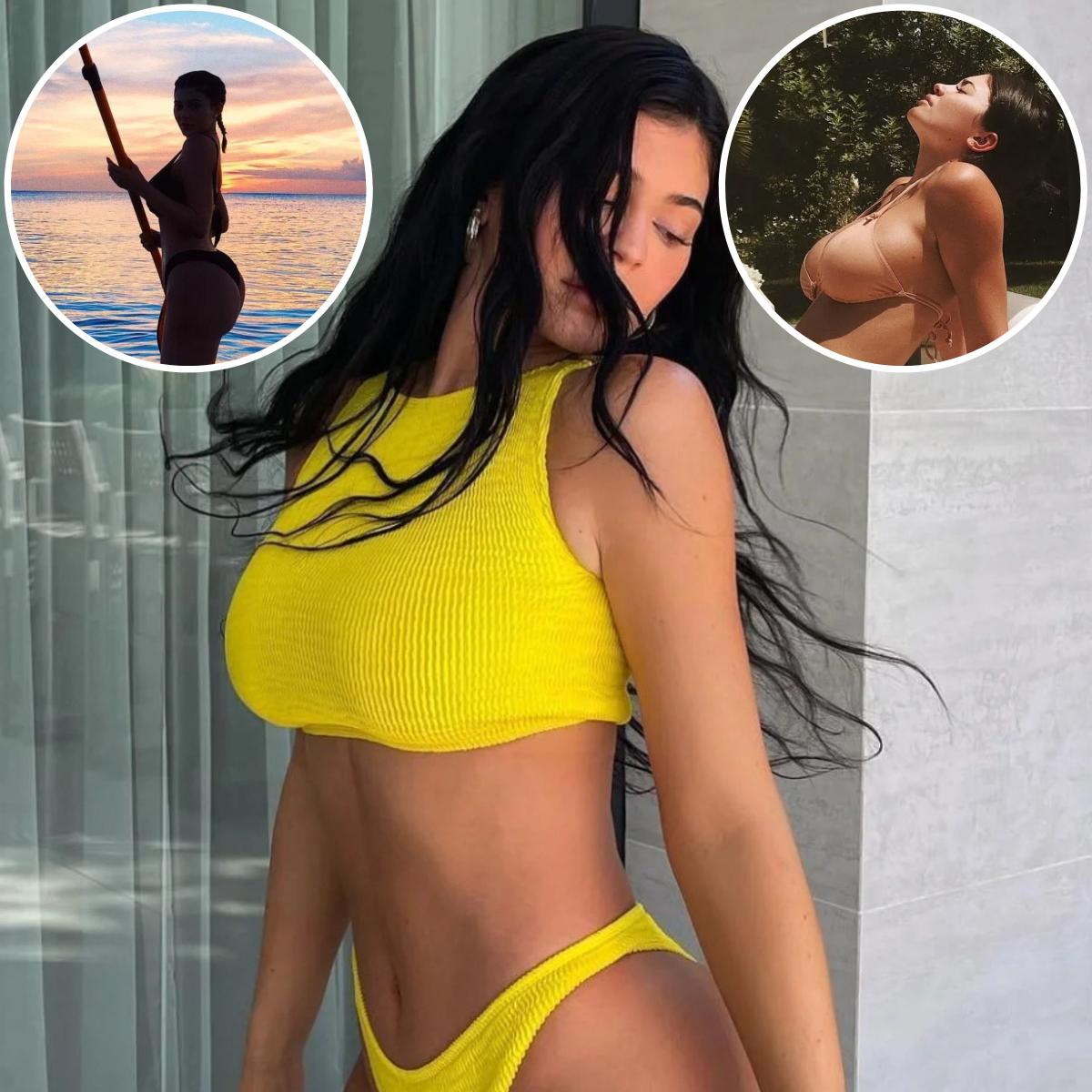 Kylie Jenner Rocks a Super Sexy Monochromatic Workout Ensemble