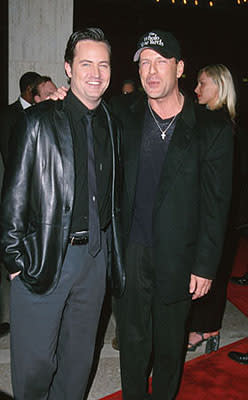 Matthew Perry and Bruce Willis at the LA premiere of Warner Brothers' The Whole Nine Yards