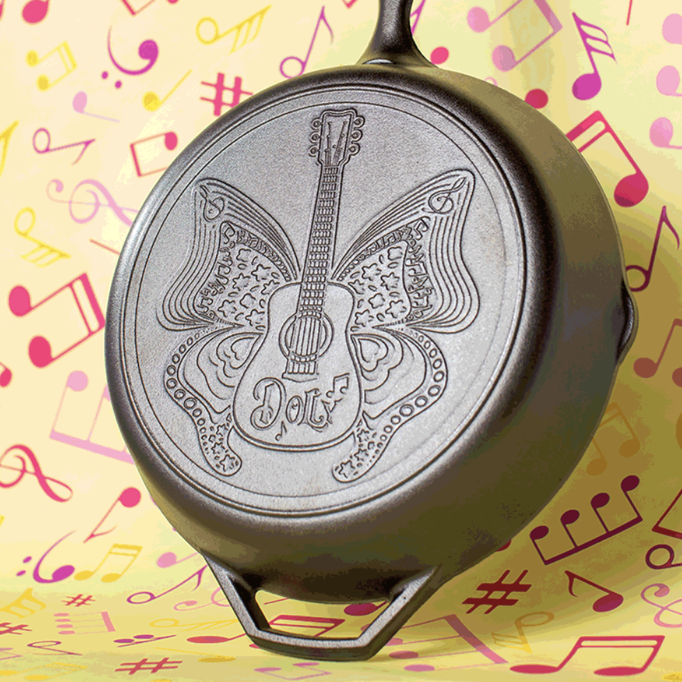 <p><a href="https://go.redirectingat.com?id=74968X1596630&url=https%3A%2F%2Fwww.lodgecastiron.com%2Fproduct%2Fdolly-parton-butterfly-skillet%3Fsku%3DL10SKDLY&sref=https%3A%2F%2F" rel="nofollow noopener" target="_blank" data-ylk="slk:Shop Now;elm:context_link;itc:0;sec:content-canvas" class="link rapid-noclick-resp">Shop Now</a></p><p>'Love Is Like a Butterfly' Dolly Parton Skillet</p><p>lodgecastiron.com</p><p>$36.95</p>