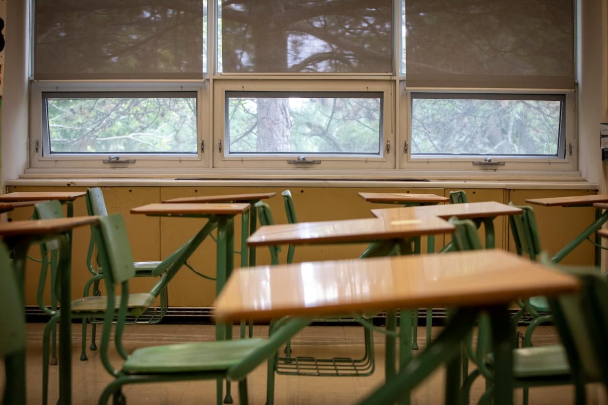 Ontario Principals' Council President Ralph Nigro said students who went back to school Monday in the GTA are dealing with burnout, unfilled positions and cancelled classes that are a result of continuing staffing shortages. (Evan Mitsui/CBC - image credit)