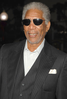 Morgan Freeman at the Los Angeles premiere of THINKFilm's 10 Items or Less