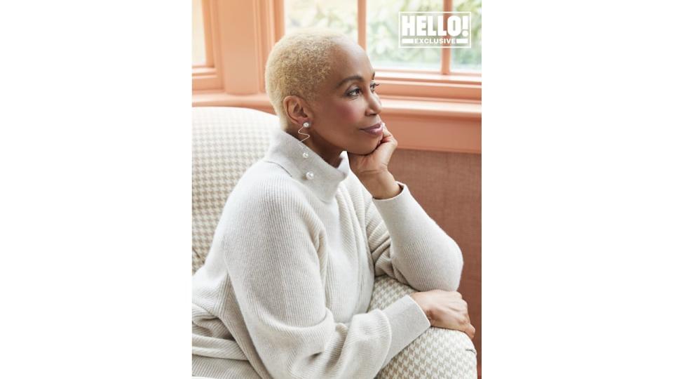 Trisha Goddard poses for HELLO! shoot