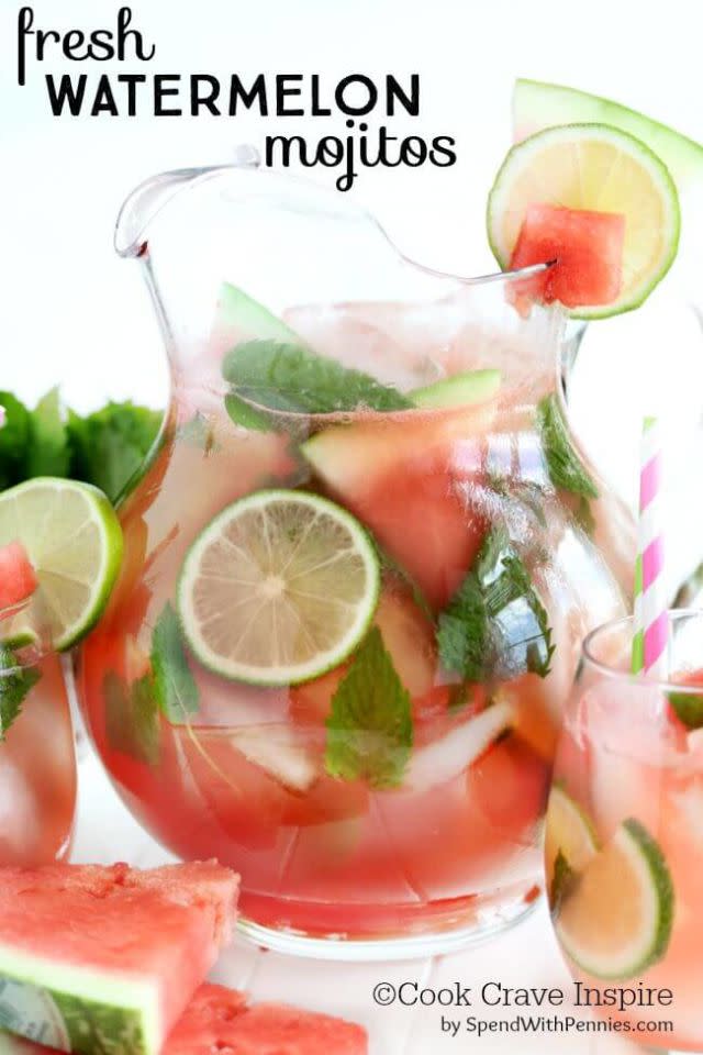 Watermelon Mojitos