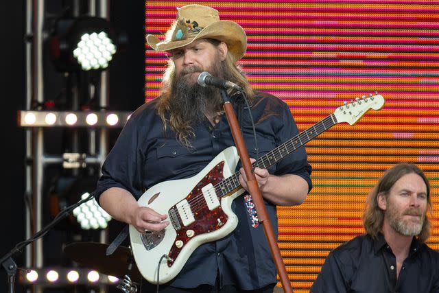 <p>RB/Bauer-Griffin/GC Images</p> Chris Stapleton performs in Los Angeles on April 17, 2024