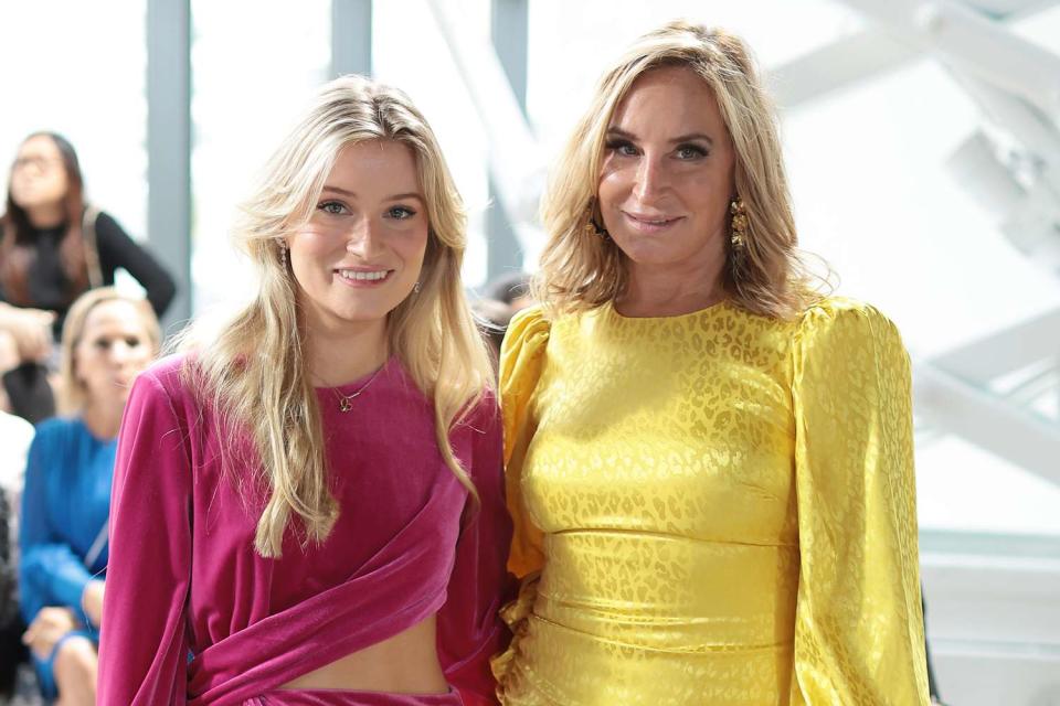 <p>Dimitrios Kambouris/Getty</p> Sonja Morgan and Quincy Morgan attend Badgley Mischka Spring 2023 Runway Show at Gallery at Spring Studios on Sept. 11, 2022 in New York City