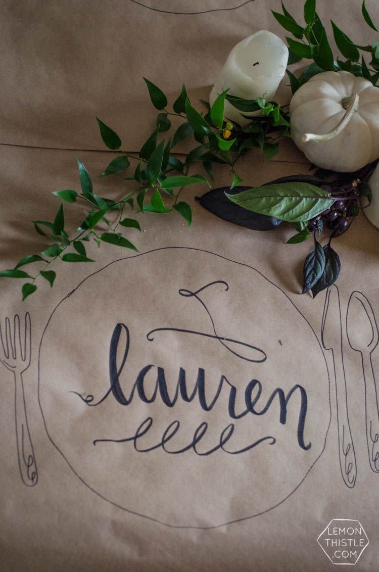 Butcher Paper Tablecloth