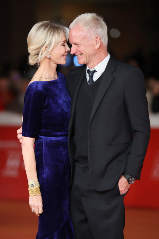 ROME, ITALY - OCTOBER 23: Trudie Styler and Sting attend a red carpet for the movie "Posso Entrare? An Ode To Naples" during the 18th Rome Film Festival at Auditorium Parco Della Musica on October 23, 2023 in Rome, Italy. <p>Daniele Venturelli/Getty Images</p>