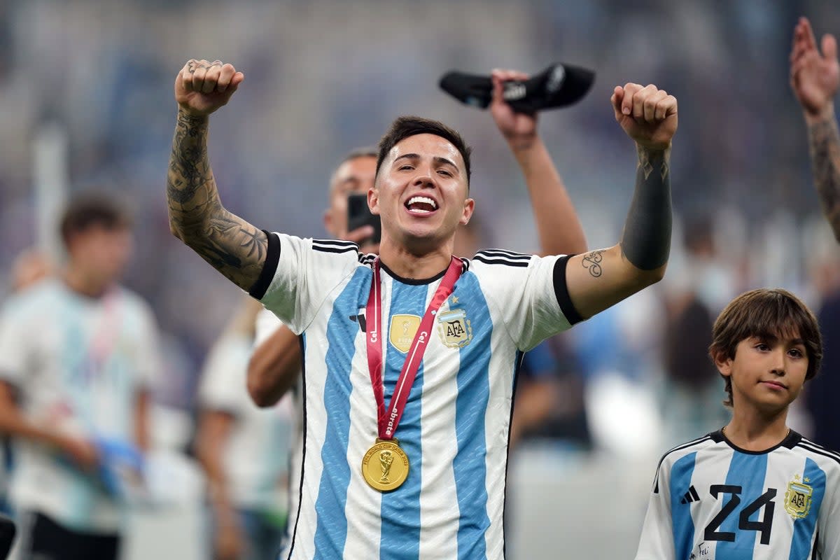 Chelsea could make Argentina World Cup winner Enzo Fernandez the Premier League’s most expensive player before the transfer window closes on Tuesday night (Mike Egerton/PA) (PA Wire)