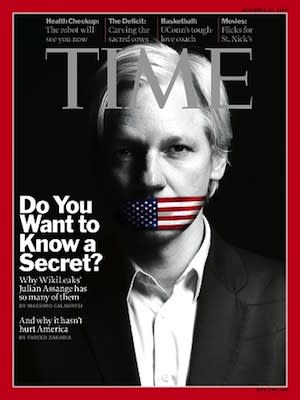 Julian Assange in Time Magazine