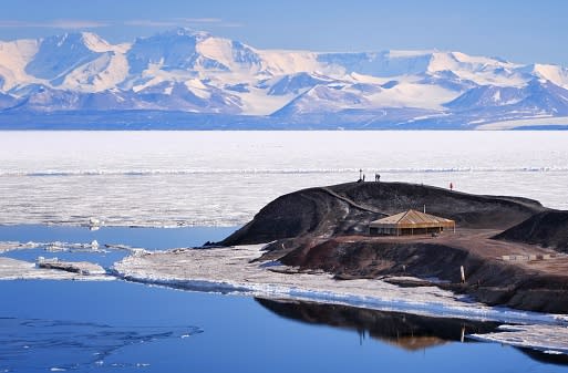 The view looking out from McMurdo Station. Source: Getty