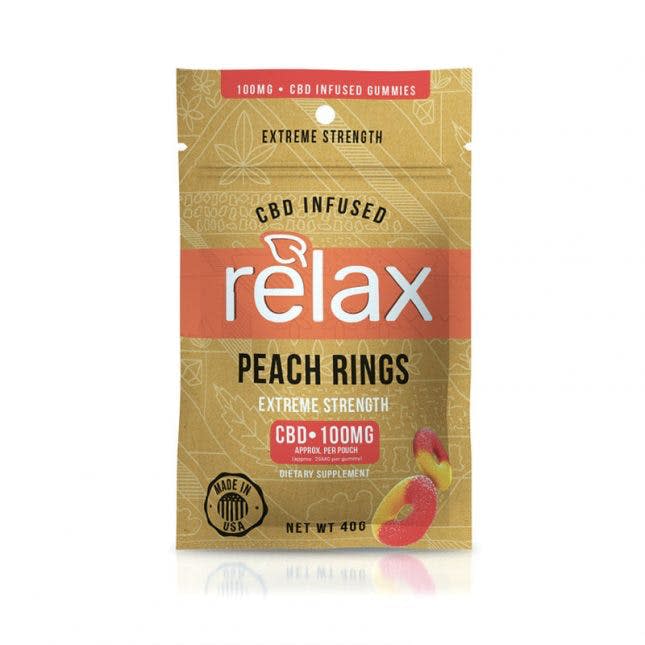 relax cbd peach rings