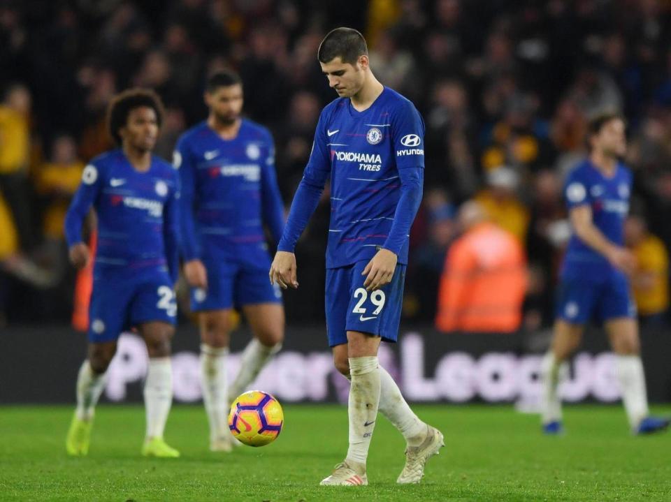 Defeat by Wolves left Sarri questioning his side (Getty)