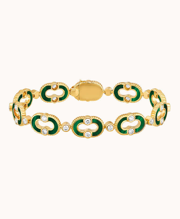 <p><a href="https://www.viltier.com/en/produit/magnetic-enchaine-bracelet-malachite/" rel="nofollow noopener" target="_blank" data-ylk="slk:Shop Now;elm:context_link;itc:0;sec:content-canvas" class="link ">Shop Now</a></p><p>Magnetic Enchaine Bracelet</p><p>viltier.com</p><p>$16900.00</p>