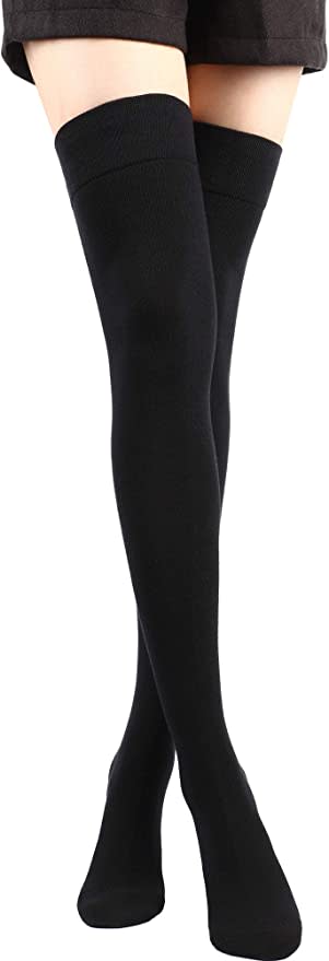 SATINIOR 1 Pair Non Slip Over Knee Socks