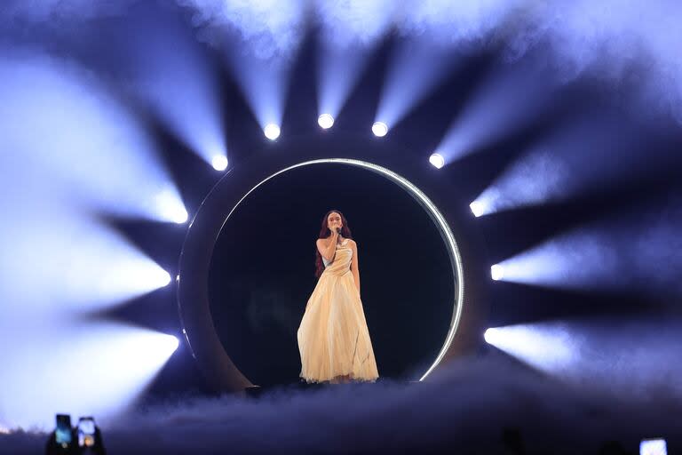 La cantante israelí Eden Golan, representante de su país en el festival de Eurovisión en Malmo