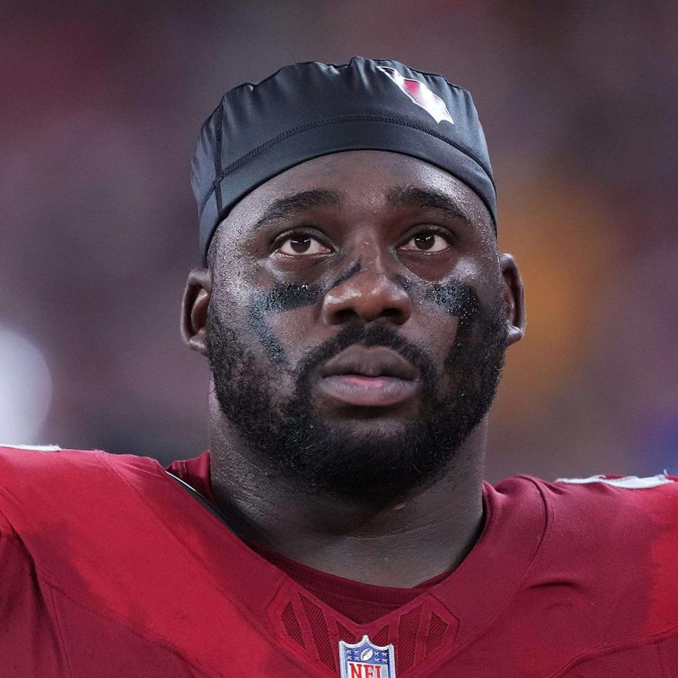 Arizona Cardinals defensive end L.J. Collier (91) against the Kansas City Chiefs at State Farm Stadium in Glendale on Aug. 19, 2023.