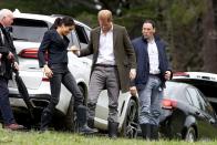 <p>The Duke and Duchess of Sussex attended the ceremony which will preserve almost 50 acres of Redvale's native bush in Auckland. </p>