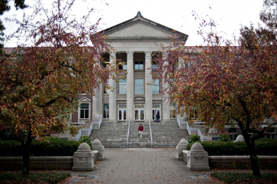 The Hovde Hall of Administration building on the campus of Purdue University in West Lafayette, Indiana. Source: Daniel Acker