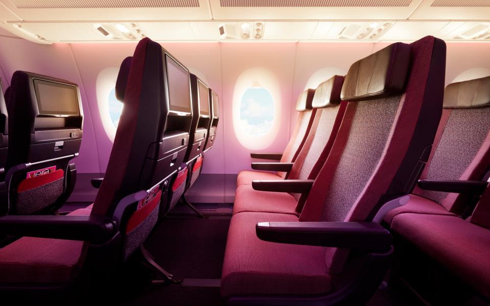 Virgin's new Economy Delight seats have the most generous legroom of any carrier in economy