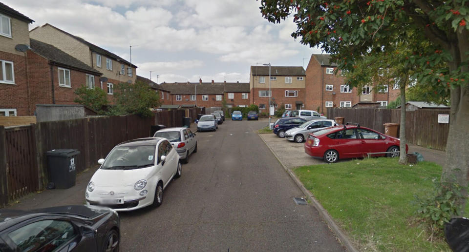 A man allegedly burgled this area of Northampton. 