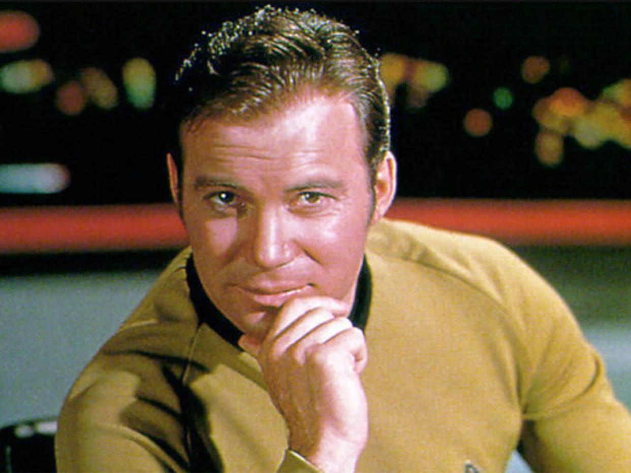 William Shatner as Star Trek’s Captain Kirk (CBS/Paramount)