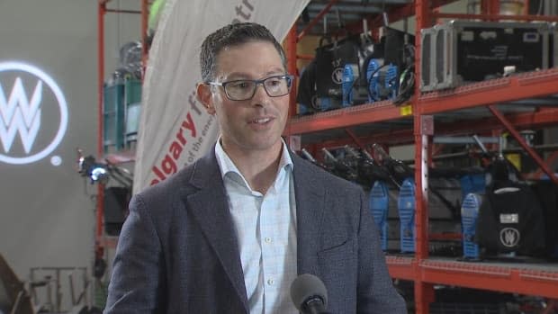 Jobs, Economy and Innovation Minister Doug Schweitzer is trying to convince Canadian investors to come to Alberta. (CBC - image credit)