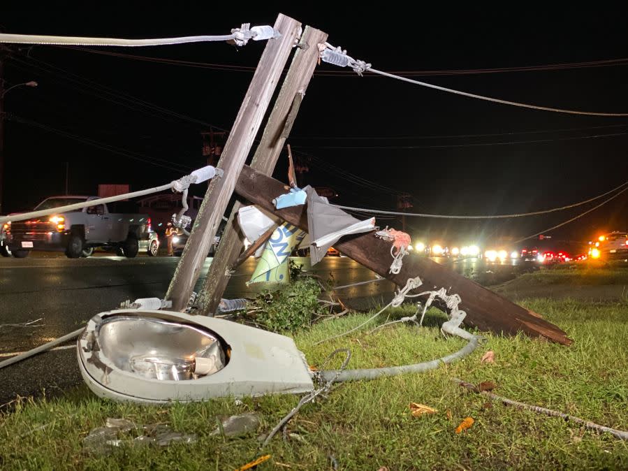 A tornado was reported in Temple on Thursday, according to the National Weather Service (Jordan Belt/KXAN News)