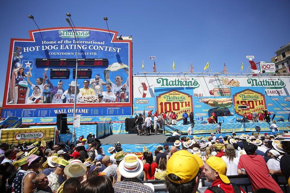 22) Nathan's hot dog eating contest began in 1916.