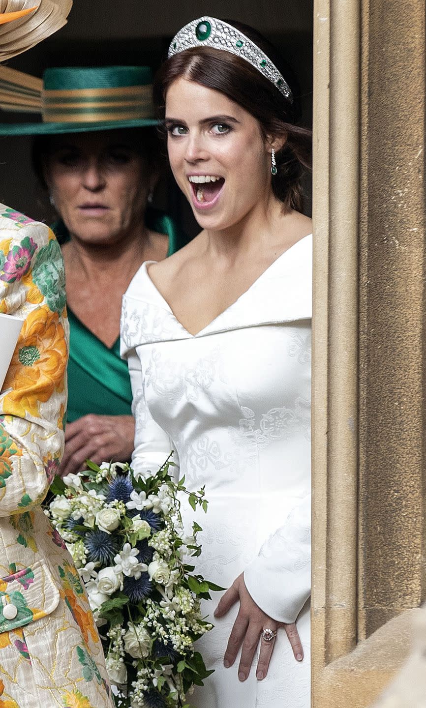 Eugenie's face? Priceless.