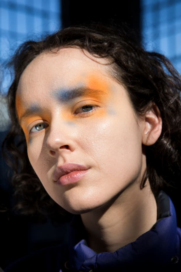 The beauty look from the Eckhaus Latta Fall 2019 show. Photo: Imaxtree