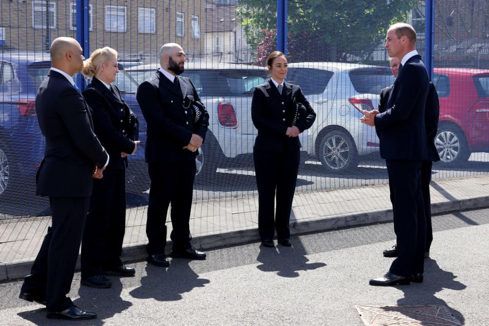 Prince William meets colleagues of Sgt Matt Ratana