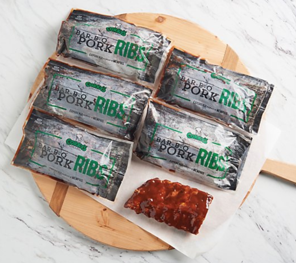 Individually sealed baby-back ribs are as convenient as they are delicious. (Photo: QVC)