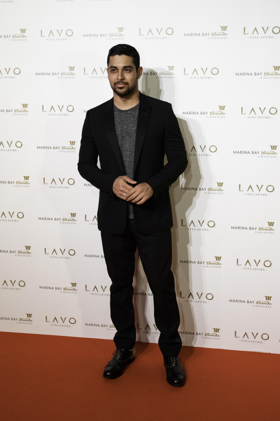 American actor Wilmer Valderrama arrived at the New Year’s Eve party at LAVO Singapore. (Photo: TAO Group)