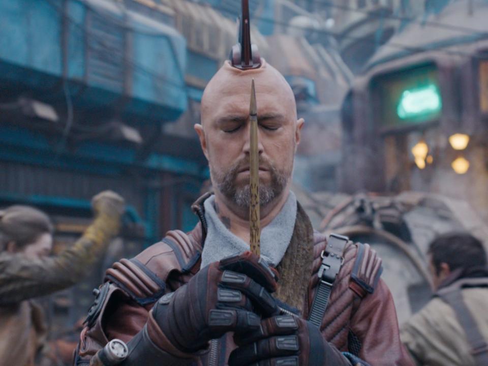 Sean Gunn as Kraglin in "Guardians of the Galaxy Vol. 3."