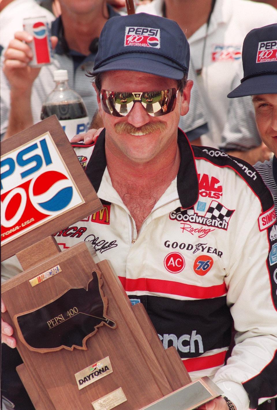 Dale Earnhardt won two Pepsi 400s at Daytona, in 1990 and '93, before finally winning a Daytona 500 in 1998.