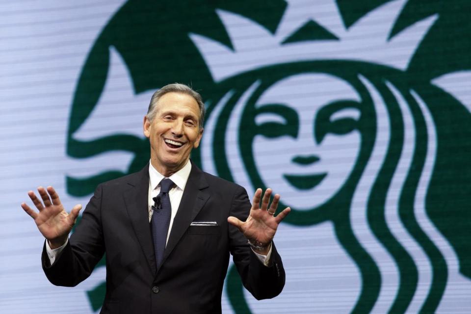 Starbucks' Howard Schulz said the company will hire 10,000 refugees over five years (AP)