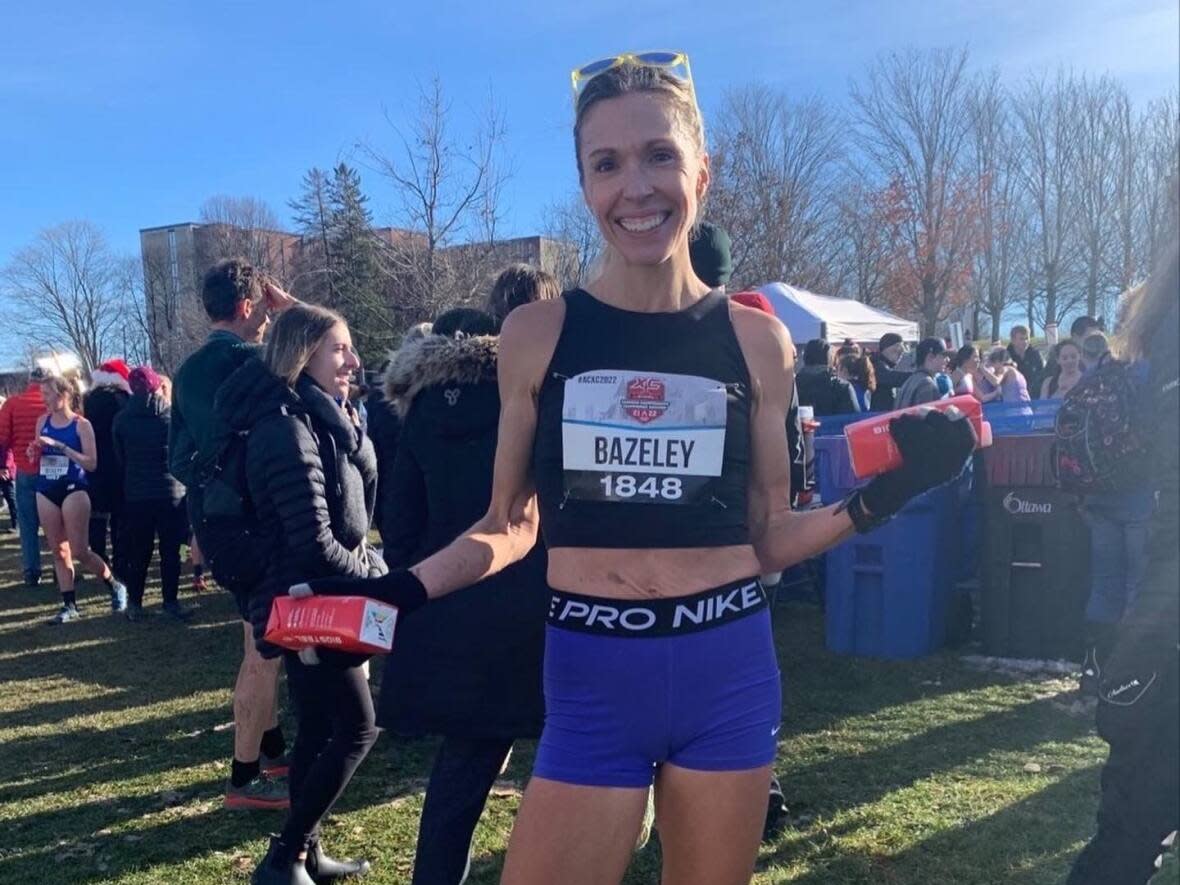 St. John's runner Kate Bazeley finished fourth in the women’s race at the Athletics Canada cross-country championships in Ottawa, qualifying her to compete on Team Canada at the World XC Championships.  (Submitted by Kate Bazeley - image credit)