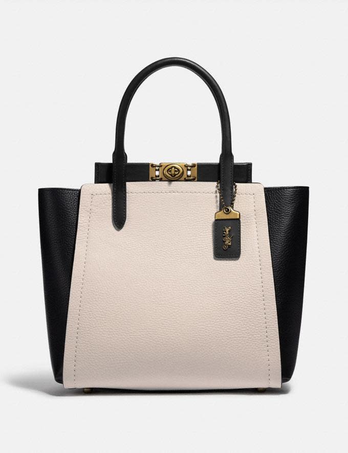 The Troupe Tote In Colorblock - on sale at Coach, $380 (originally $895). 