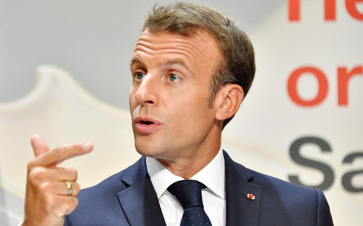 Emmanuel Macron sparked a storm for branding prominent Brexiters liars - AFP