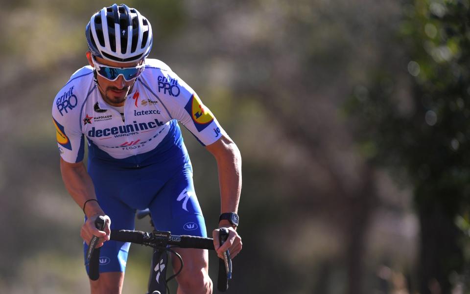 Julian Alaphilippe trains during a Deceuninck-Quick Step team camp in Calpe as the Frenchman prepares for the new season that will bring with it new challenges  - Velo