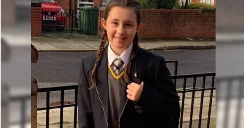12歲少女懷特（Ava White）被4名少年持刀襲擊亡。（圖／Merseyside Police）