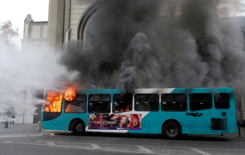 FILE PHOTO: Protest demanding improvements in the education system, in Santiago