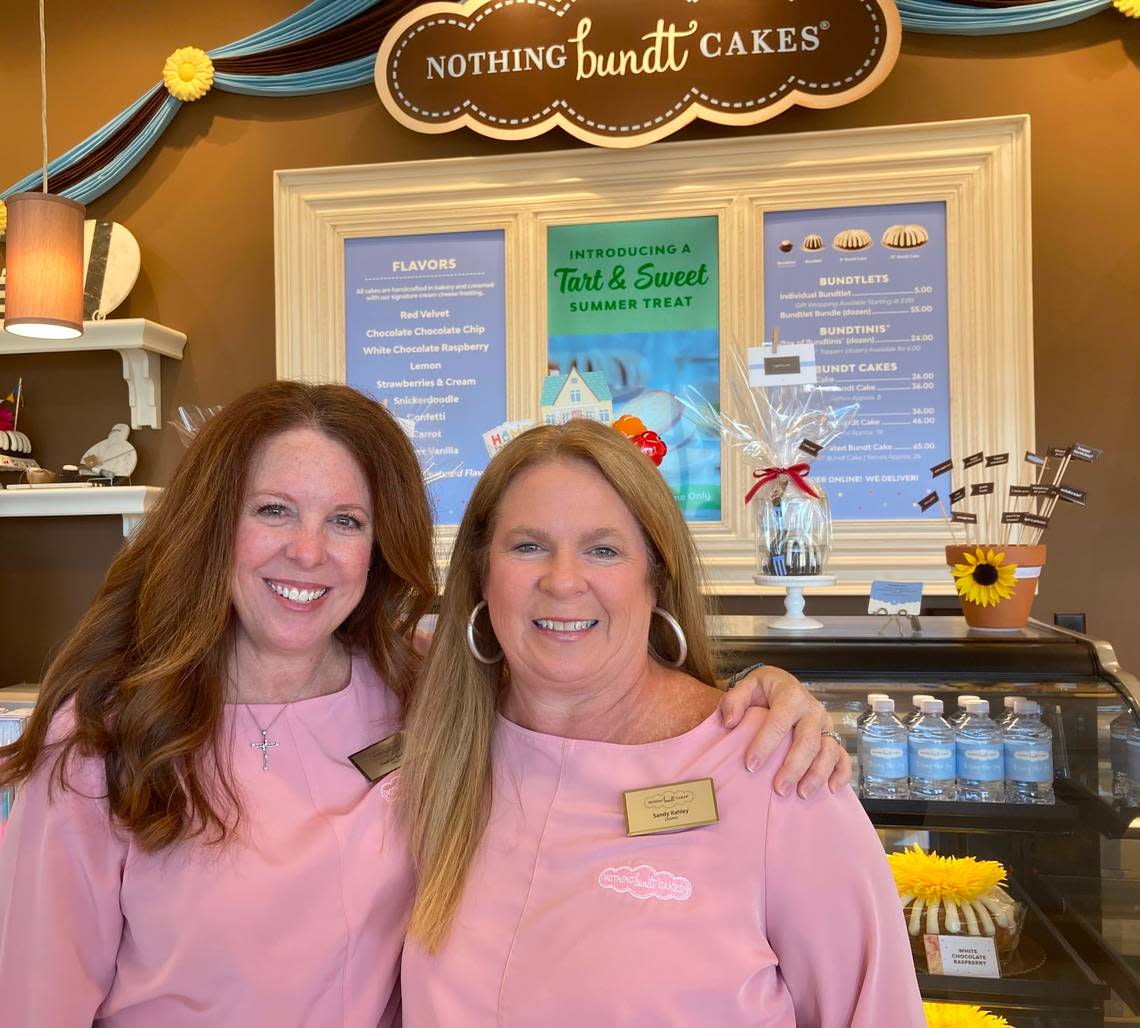 Macon natives and sisters Heather Jordan and Sandy Kahley just opened a Nothing Bundt Cakes franchise at 810 Ga. 96, Suite 1400, in the Century Market Plaza in Warner Robins.