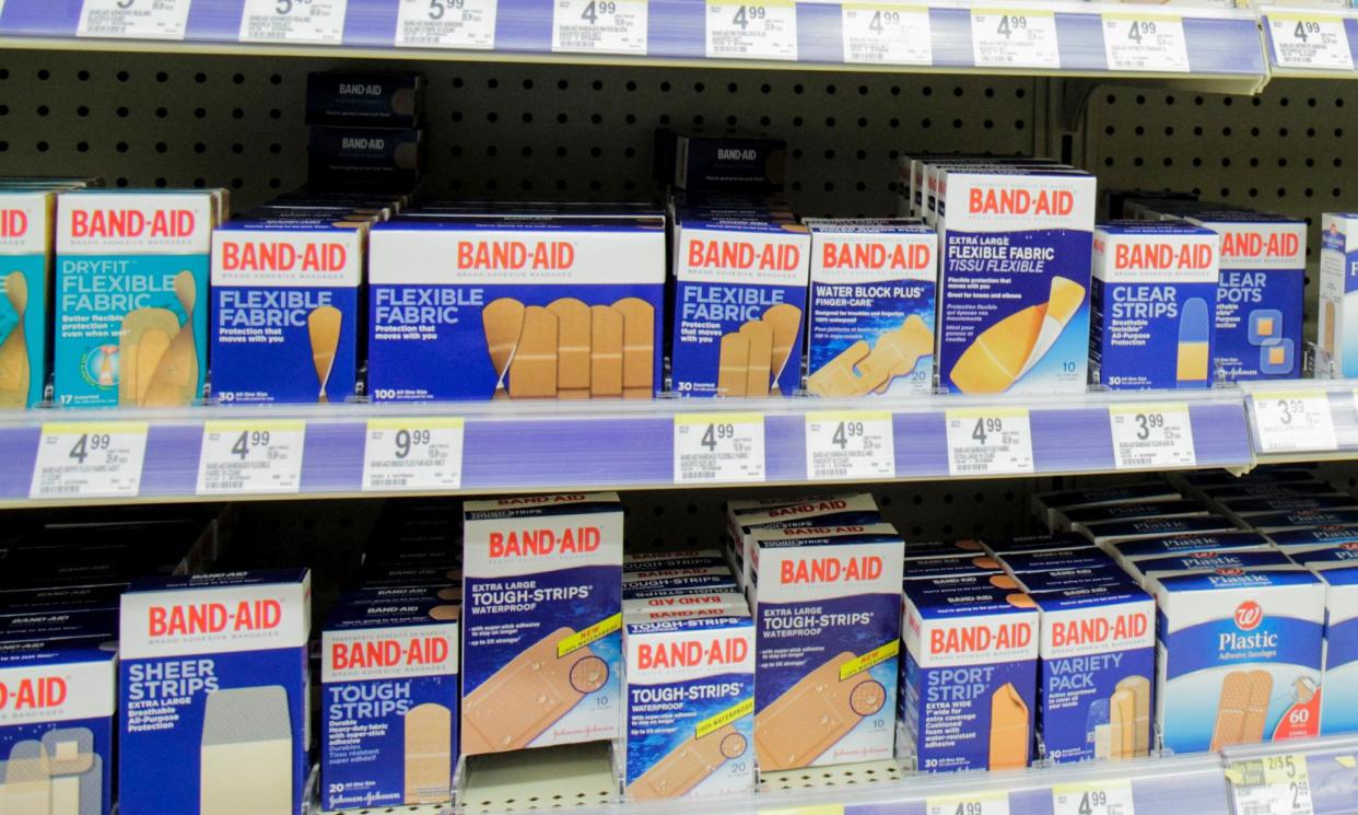 <span>Bandages made by several companies including Band-Aid have been found to contain a marker of PFAS.</span><span>Photograph: Jeff Greenberg/Universal Images Group/Getty Images</span>