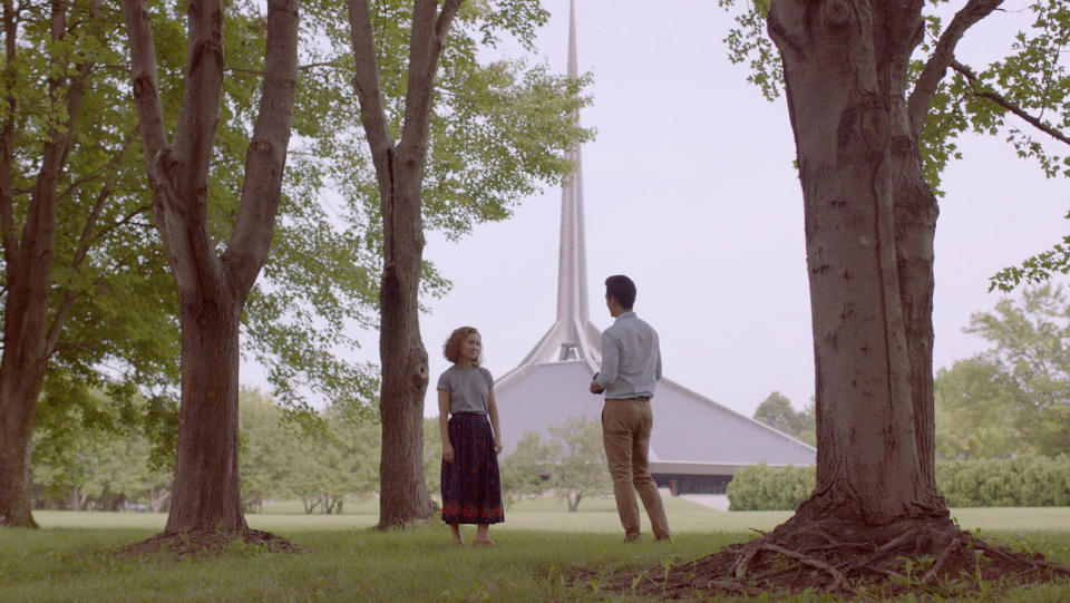 Haley Lu Richardson and John Cho in Columbus - Credit: Courtesy of Sundance