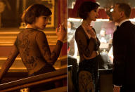 Berenice Marlohe dazzled in the casino scene in a black gown by Costume Designer Jany Temime for "Skyfall."