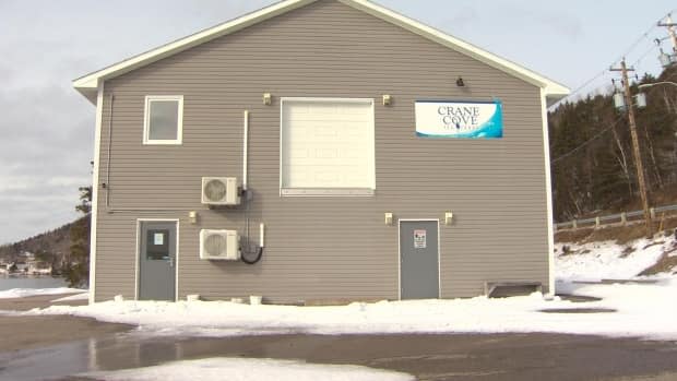 The Crane Cove Seafoods building in Eskasoni on March 1, 2021. Chief Leroy Denny says the shooting victim is Leonard Denny, the CEO of Crane Cove.