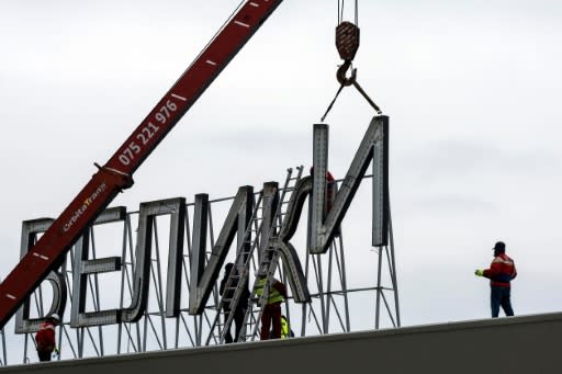 In February, workers began removing 'Alexander the Great' name from Skopje's airport after Macedonia pledged to change it