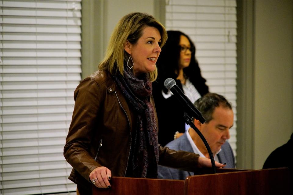 Ohio House Minority Leader Allison Russo, of Upper Arlington, told the Franklin County Democratic Executive Committee during their meeting on Thursday, Jan. 25, 2024, that the screening committee for Ohio House races had decided not to recommend anyone in contested races without incumbents in Districts 5, 6 and 10.